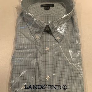 Lands End Mens Button Down NEW IN PACKAGING